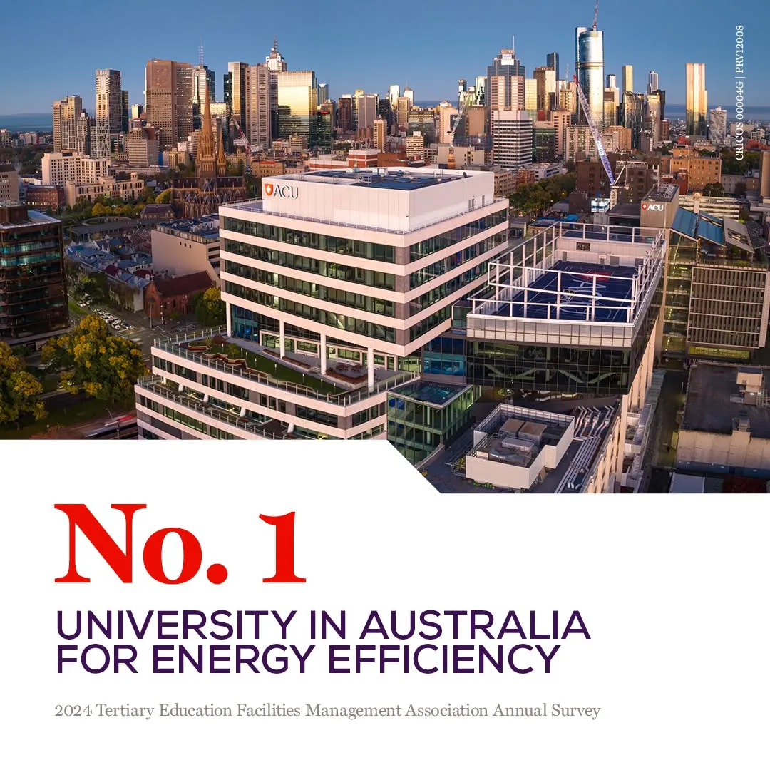 ACU has been ranked 1st among Australian universities for energy efficiency in the 2024 Tertiary Education Facilities Management Association annual survey.

That means ACU uses around half the energy per square meter of floor space compared to the average for the whole university sector.

Every action counts - and if there are actions you believe we should be taking to cut our energy use, drop your suggestion into the comments. 

#ACUlife