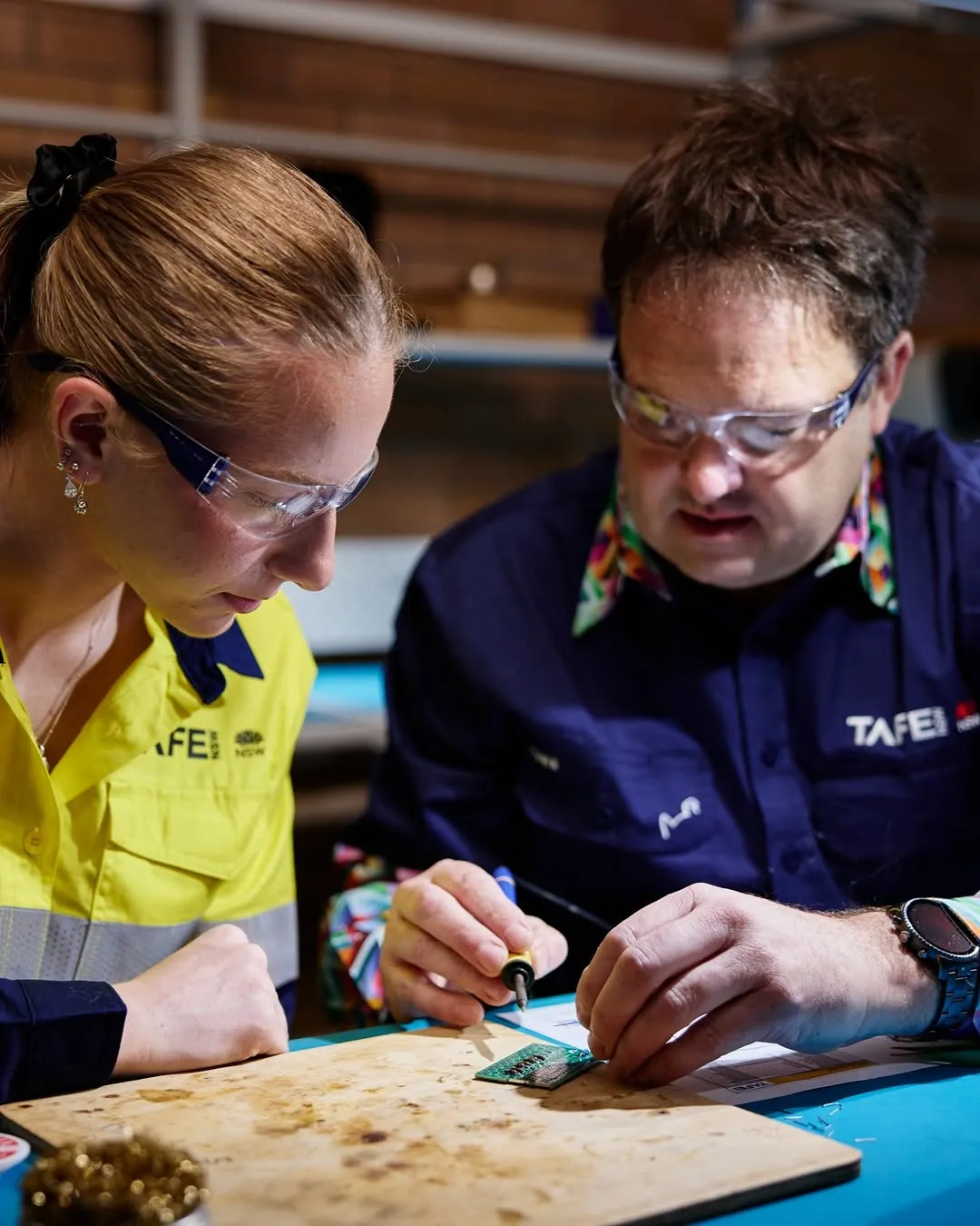 Jonathan is teaching electronics skills that power the future⚡🔌 

From a young age, Jonathan McDonald was interested in fixing things and understanding how systems work. That curiosity led him into a career across multiple industries, including mining, heavy equipment and even satellite technology. He enjoys the problem-solving nature of electronics.

Jonathan brings deep industry expertise into his teaching at TAFE NSW - Newcastle. He loves helping students build practical skills, confidence and a strong understanding of electronics, using hands-on “building block” learning to show exactly how systems work. 🔧🧩 

“I enjoy designing things, improving systems and seeing how everything works together. Hands-on learning helps students really understand what’s happening inside electronic systems.”

The result? More 'lightbulb moments' and more students discovering what they’re capable of. 💡

Build skills that work for an Electronics or Electrotechnology career at TAFE NSW. Enrol now for Semester 2 via the link in our bio. ⚡ 

#TAFENSW #SkillsThatWork #Electronics #Electrotechnology #TeacherSpotlight #SkillsForLife #CareersInTech RTO 90003