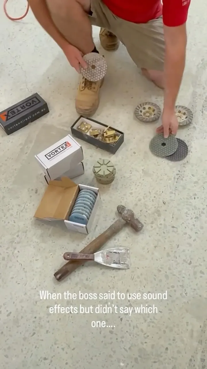 We may have had a little too much fun with this one 🔊😆

Practical training + industry-standard tools = job-ready apprentices ✅

✨✨✨

Visual description: Flooring students completes the process of concrete floor polishing. Sound effects added to each step. 

#TAFEQueensland #TAFEQld #MakeGreatHappen