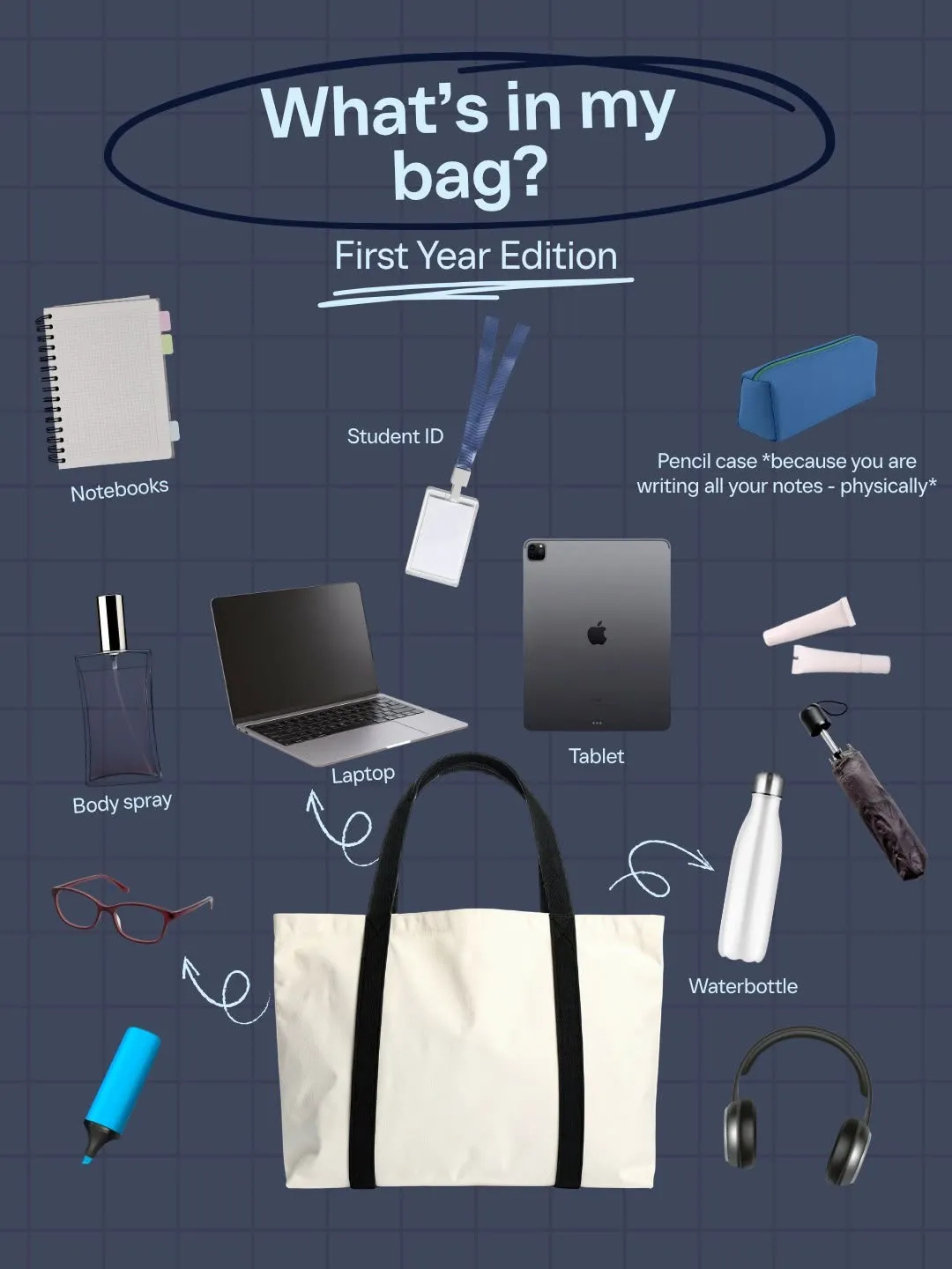 Somewhere between first and final year I lost the notebooks and found the Red Bull. Turns out you don't need the pencil case or the body spray or the umbrella. You just need your laptop, your music, and something to keep you going 🎓📚💪

#QUT 
#StudentLife 
#finalyear