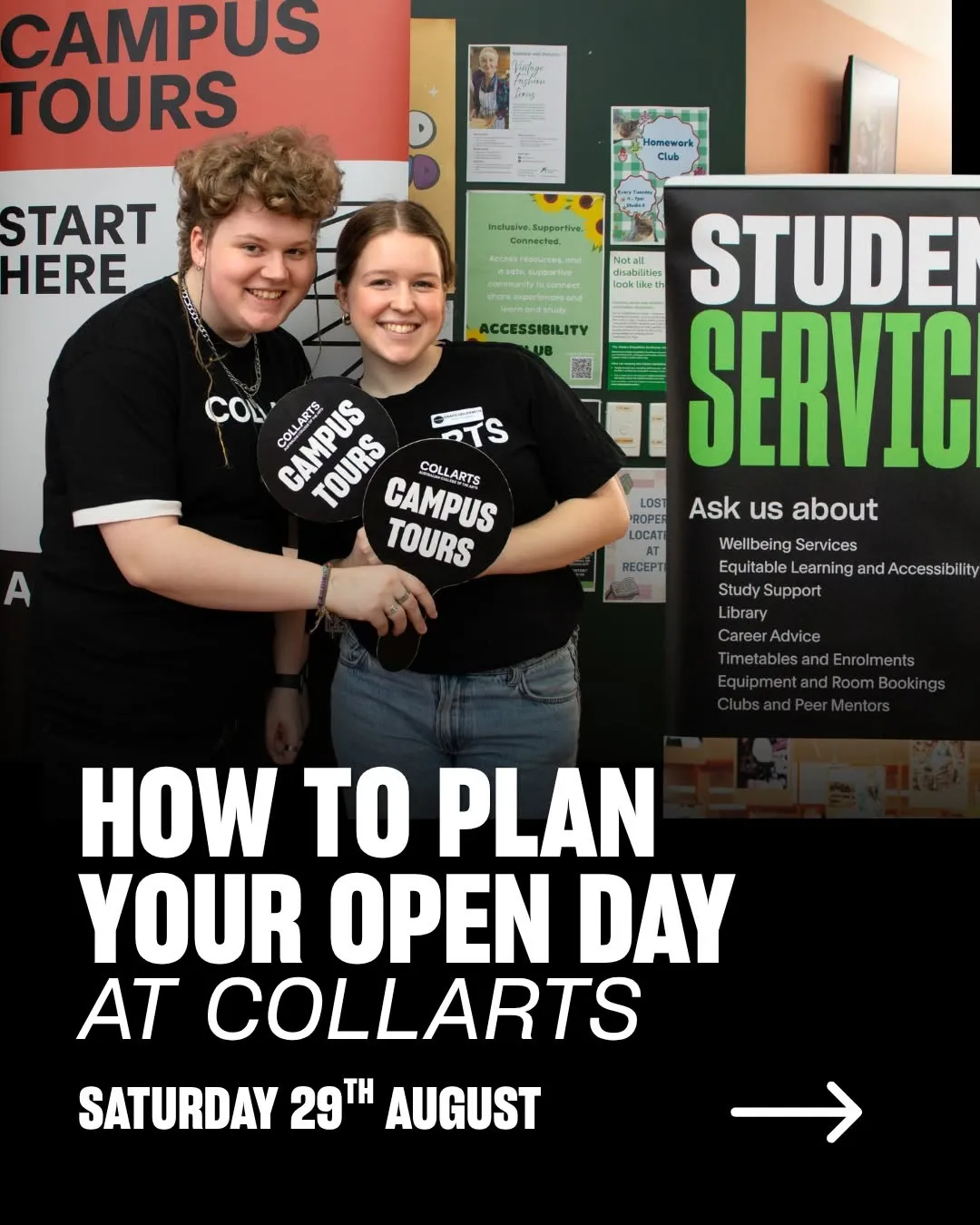 Open Day is almost here, with guided tours, live demos, free food and way more packed into one day 👇
 
📍 Wellington St, George St, and Cromwell St campuses
 
🕚 Saturday 29 August, 11am to 3:30pm
 
Haven’t registered yet? Link in bio to grab your spot