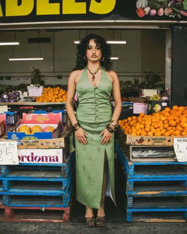 It's World Fashion Day, and to celebrate we're spotlighting Cala Hernandez-Godoy's Fashion & Sustainability Capstone project, the CITRINE collection by CVLITV 🍊
Named after the citrine gemstone found in Artigas, Uruguay, the collection is Cala's love letter to her Chilean and Uruguayan heritage. Crochet, embroidery and hand embellishment reworked into contemporary silhouettes, made entirely from deadstock and reclaimed fabric. Citrine is slow fashion, made with purpose.

And of course, it took a village: Cala brought together fellow Collarts alumni, students and creatives to bring Citrine to life:

Creative Director & Designer: @_calita_ 
Photographer: @techicoloursuper888 
Model: @jupita 
Stylist: @cassidy_dixon_ 
Assistant Director: @sophianico_ 

Check out more of Cala's work at @_cvlitv_ 🫶 We can't wait to see what she does next!