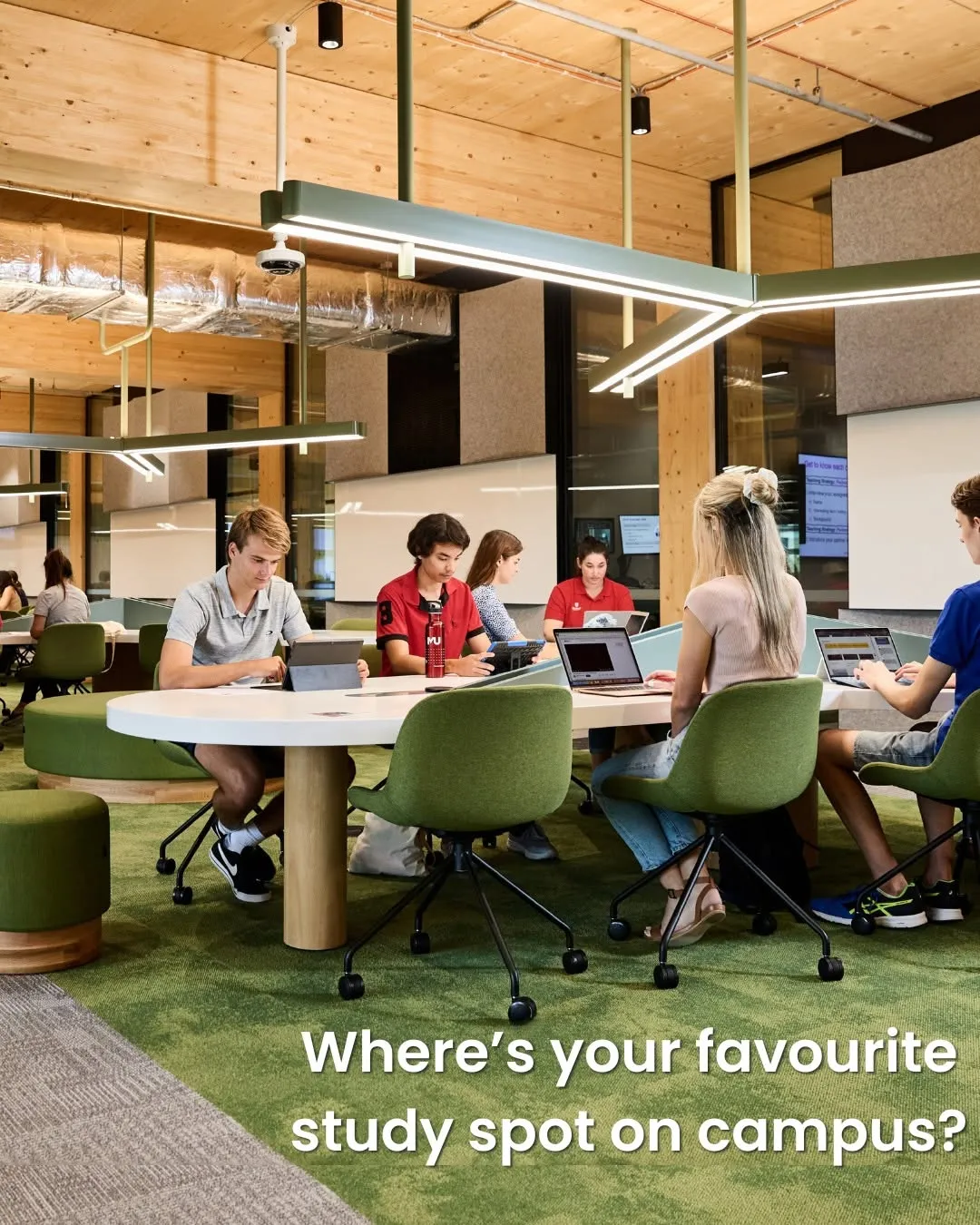 Where's your favourite study spot on campus? 

Love a group study session in Boola Katitjin or maybe a quiet solo study spot in the library?

Comment below with your go-to spot 👇