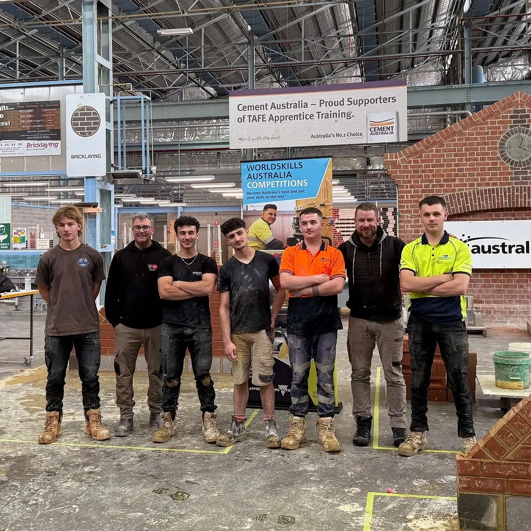 National Skills Week 🤝Worldskills regionals

This week’s bill:
- Bricklaying
- Stonemasonry
- Wall and floor tiling
- Landscape construction
- Carpentry

Go well, competitors.
.
.
.
 #Holmesglen