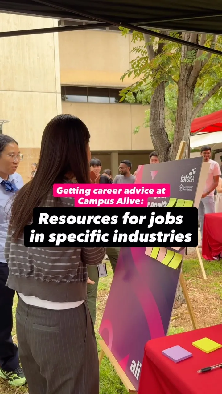 Our Careers Team are here to help. 🙋‍♂️

If you’re looking for additional support with your future careers goals, make sure to attend one of our upcoming Careers Alive events:

📍Adelaide City - Thurs 20 Aug
📍Regency Park - Mon 24 Aug
📍Elizabeth - Wed 2 Sept
📍Mount Barker - Wed 9 Sept

Visit the Student Events link in our bio for more info.🔗