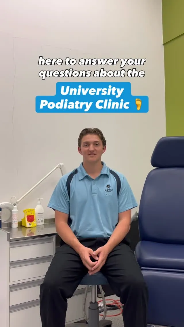 Angus is just one of many passionate students working in our Podiatry Clinic👣
